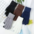 thumbnail image 1 of SPRING PARK 1 Pair Winter Men Women Unisex Casual Knitting Touch-screen Non-slip Gloves Outdoor Warmer Mittens, 1 of 7