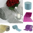 thumbnail image 1 of SPRING PARK 1 Yard Faux Diamond Bling Wrap, Faux Rhinestone Crystal Mesh Ribbon Roll for Wedding, Party, Centerpiece, Cake, Vase Sparkling Decoration, 1 of 2