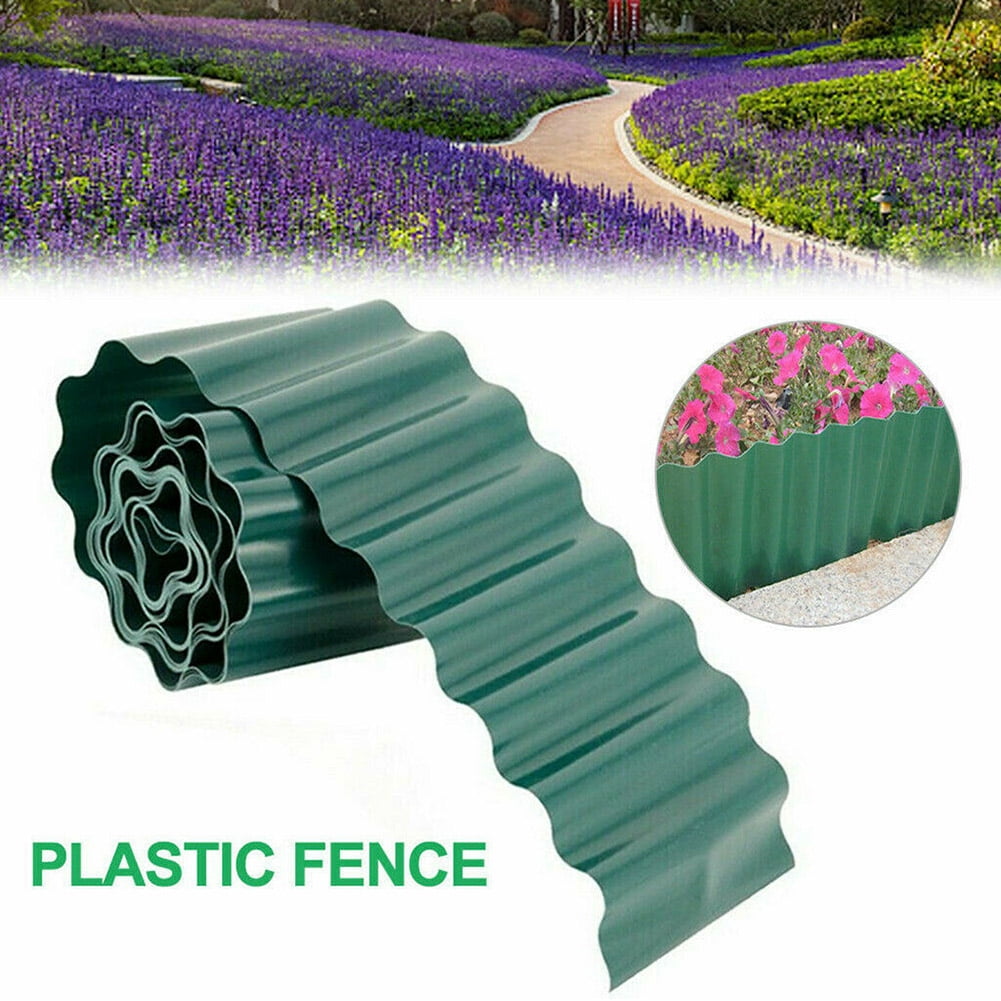 SPRING PARK 10/15/20cm Garden Plastic Fence Edging, Garden Decorative