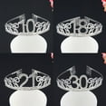 thumbnail image 1 of SPRING PARK 10/18/21/30/40/50 Happy Birthday Tiara Crown Crystal Rhinestone Wedding Party Headband, 1 of 7