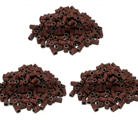 SPRING PARK 100 Pcs Sanding Band Dremal Drill File Machine Bits Grinding Ring Nail Art Hobby