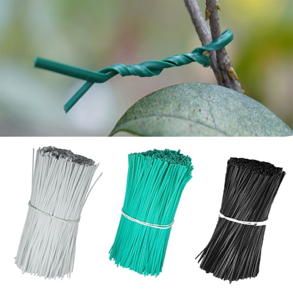 SPRING PARK 1000Pcs Plastic Twist Ties,Cable Ties for Making Facial Face Mask Plants Party Candy Gift Bags Cake Pops