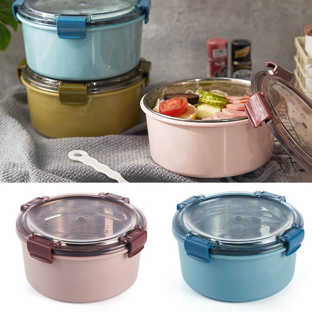 Spring Metal Lid SPRING PARK 1000ml Lunch Box Food Carrier Bento Box Stainless Steel ...