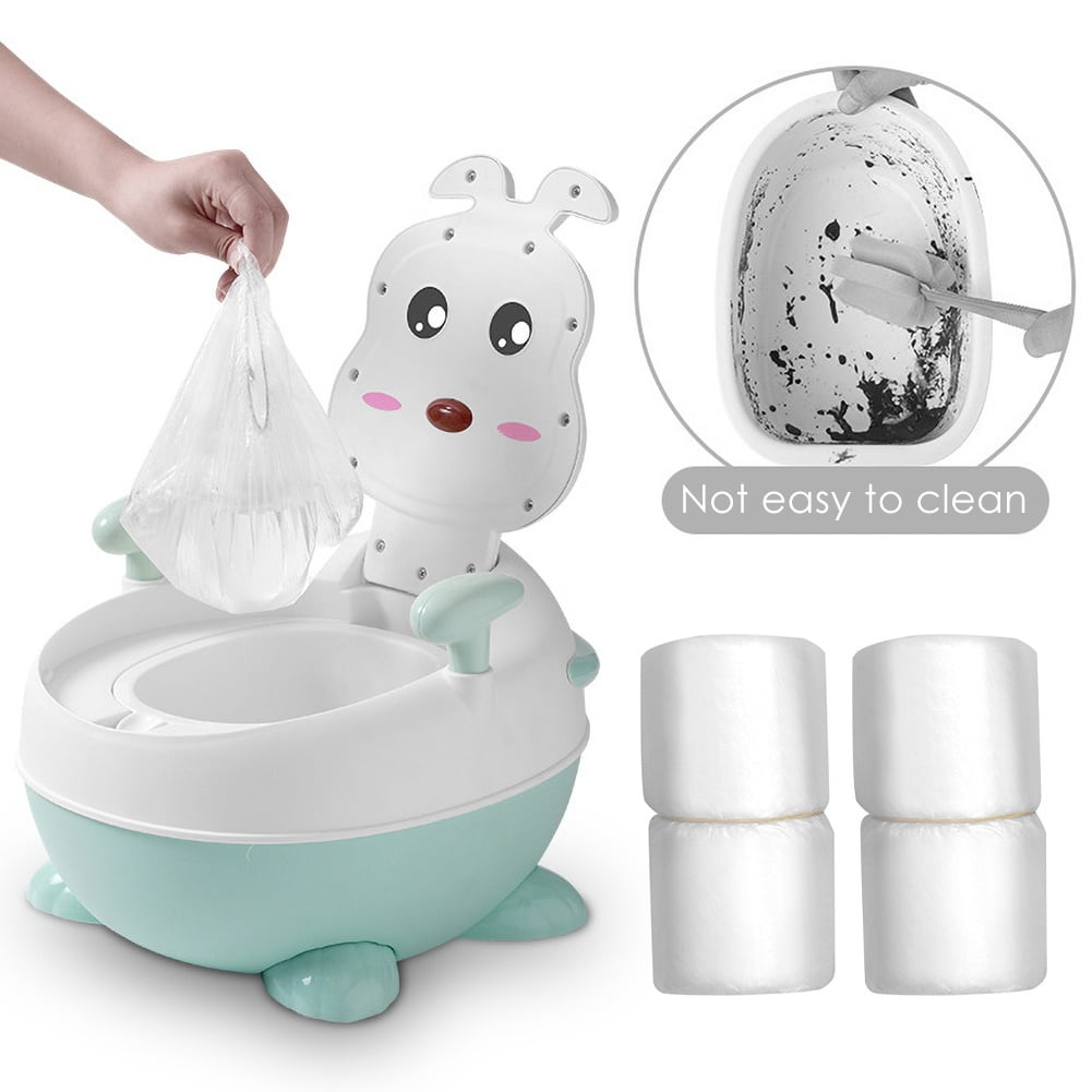 SPRING PARK 100Pcs/10 Portable Travel Universal Potty Chair Liners with Drawstring Training ...
