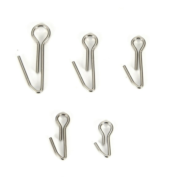 SPRING PARK 100Pcs Fishing Soft Lure Bait Stainless Steel Spike Hook Pins Swivel Connecting Needle Assist