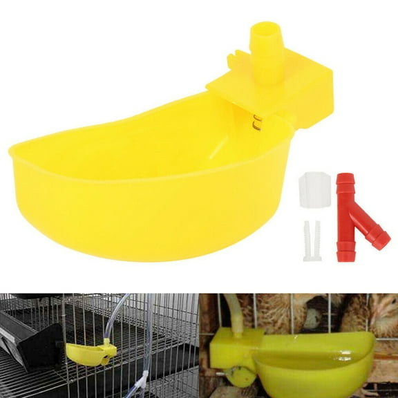 SPRING PARK 10Pcs Automatic ABS Cups Chicken Waterer Poultry Bird Auto Feed Water
