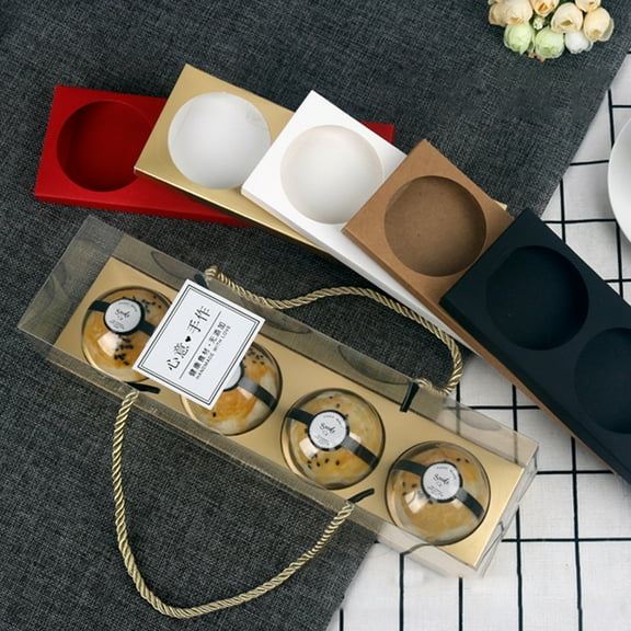 SPRING PARK 10Pcs Clear Black Base Plastic Holder Pie Cake Tart Slice Wedge Boxes Containers