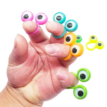 RI Novelty Dozen Set Instant Finger Eye Puppets, Party Favor Accessory ...