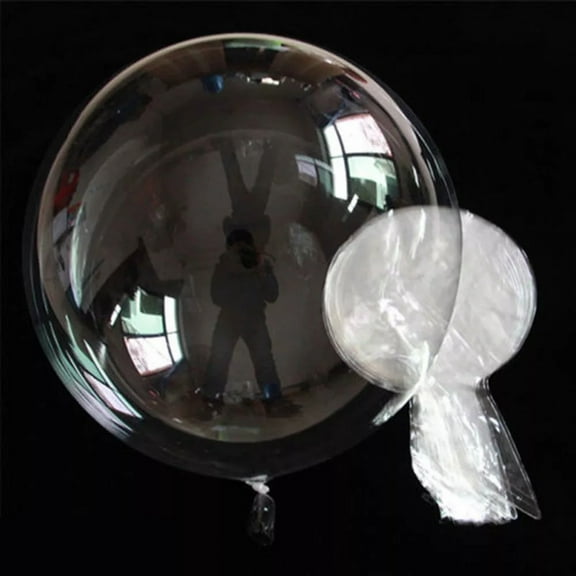 SPRING PARK 10Pcs Inflatable Pearl Transparent Clear Latex Balloon Bouquet Bridal Shower Wedding