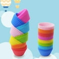 thumbnail image 1 of SPRING PARK 10Pcs Silicone Cupcake Baking Cups, Silicone Muffin Liners Reusable Baking Cups Nonstick Silicone Cupcake Liners Round, Shaped Silicone Cupcake Molds, 1 of 7