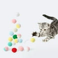 thumbnail image 1 of SPRING PARK 10Pcs Soft Cat Toy Balls Kitten Toys Pompon Ball Assorted Color, 1 of 7