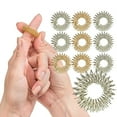 thumbnail image 1 of SPRING PARK 10Pcs Spiky Finger Massage Ring Sensory Acupressure Health Care Body Massager, 1 of 5