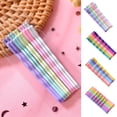 thumbnail image 1 of SPRING PARK 10Pcs Women Girls Kids bobby Rainbow Hair Pin Hair Clips metal Slides Hairpin, 1 of 8