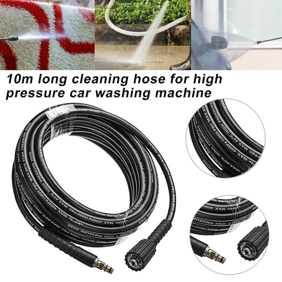 SPRING PARK 10m High Pressure Washer Hose Elastic Oil Resistance Washer Cleaning Pipe for Karcher K2-K5