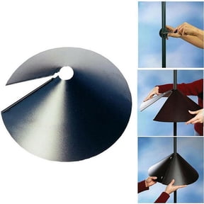 SPRING PARK 12/14/16/18 Inches Wrap Around Squirrel Baffle Protects Hanging Bird Feeders,Plastic Squirrel Proof Baffle for Bird Feeder Pole