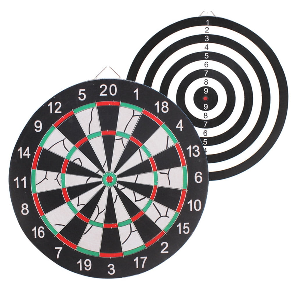 SPRING PARK 12/15/17inch Paper Dart Board, Tournament Sized Indoor Hanging Number Target Game for Steel Tip Darts- Multicolor Dartboard