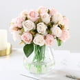 thumbnail image 1 of SPRING PARK 12Pcs/Bouquet Artifical Rose Silk Flower Bouquet Wedding Party Home Decoration Decor, 1 of 7