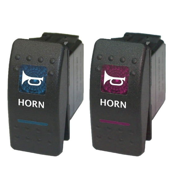 SPRING PARK 12V 20A Auto Car Vehicle LED Indicator Speaker Horn Momentary Bar Rocker Switch