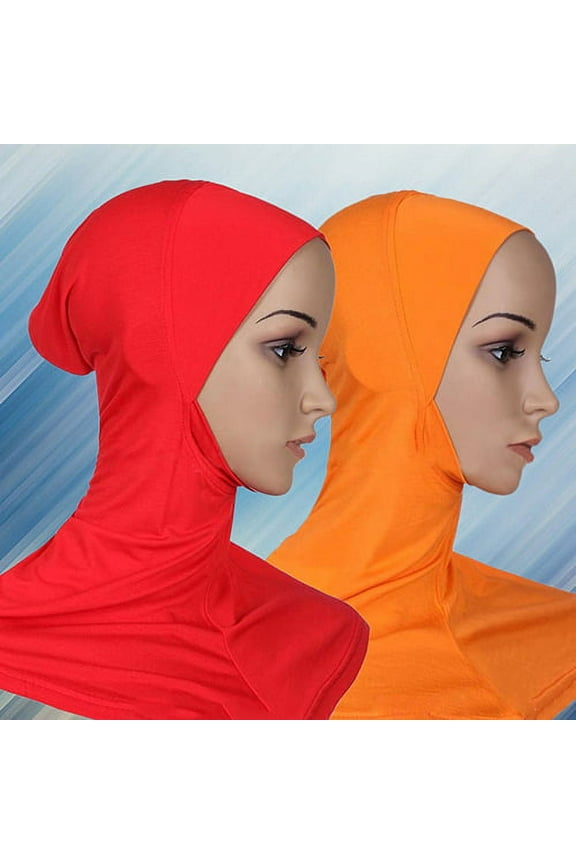 15 Colors Women's Solid Color Muslim Modal Full Cover Hijab Cap Islamic Head Wear Hat Casual Underscarf