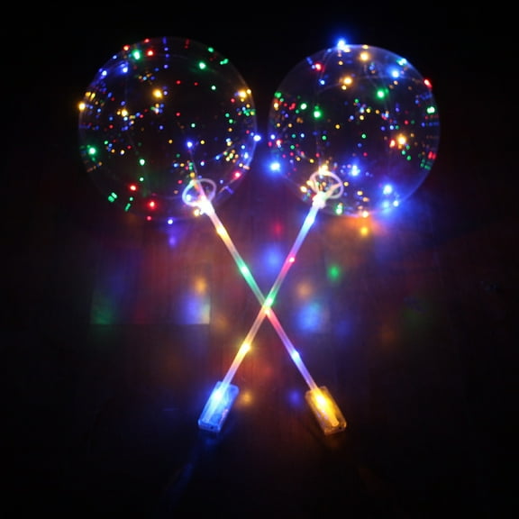 SPRING PARK 18 Inch Luminous LED Balloon Transparent Round Bubble Party Wedding Decoration