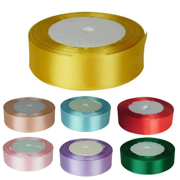 SPRING PARK 1Inch Satin Ribbons Roll Crafts Wedding Party Holiday Gift Wrap