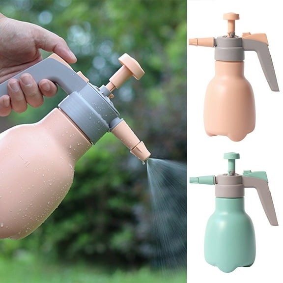 SPRING PARK 1L Watering Spray Bottle, High-Grade Plastic Plant Mister Watering Can, Indoor Outdoor Pour Store Watering Can, Multifunctional Pressure Watering Bottle for Garden, Plant, Flower