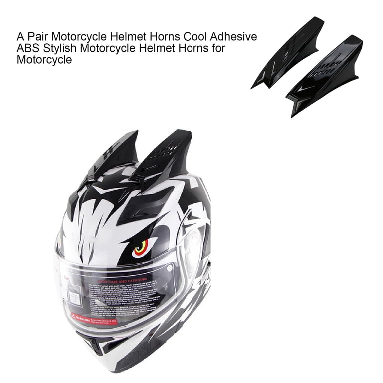 SPRING PARK 1Pair Motorcycle Helmet Horns Cool Adhesive ABS Stylish Motorcycle  Helmet Horns - Walmart.com