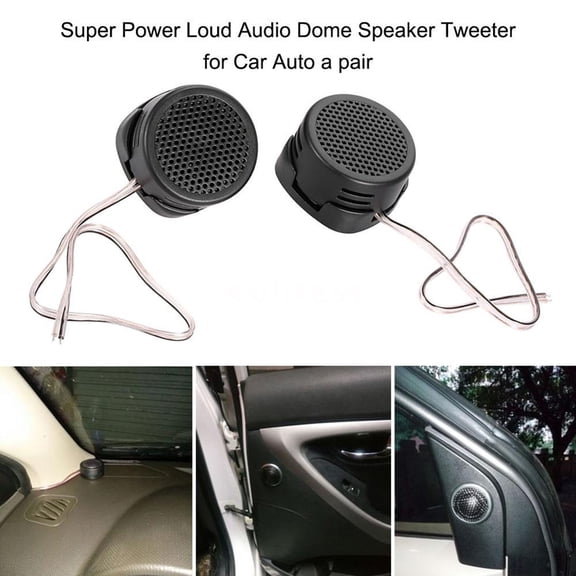 SPRING PARK 1Pair Universal 500W Auto Car Vehicle High Power Loud Audio Dome Speaker Tweeter