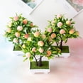thumbnail image 1 of SPRING PARK 1Pc Artificial Bonsai Fake Plant Fruit Tree Decor Flower Home Potted Mini Office Garden, 1 of 5