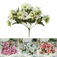 thumbnail image 1 of SPRING PARK 1Pc Artificial Fake Flowers Plastic Daisy Bouquet Party Garden Wedding Home Decor, 1 of 7