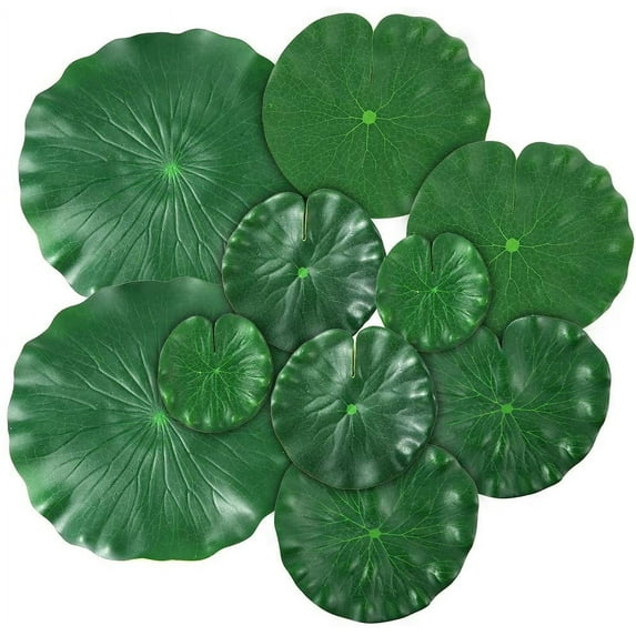 SPRING PARK 1Pc Artificial Floating Foam Lotus Leaves Lily Pads Artificial Foliage Pond Decor for Pond Pool Aquarium Decoration