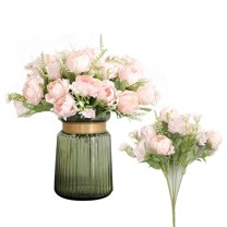 SPRING PARK 1Pc Artificial Flowers Bouquet Fake Wildflowers Arrangements with Stems for Wedding Home Centerpieces Decor