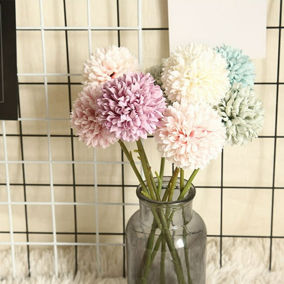 SPRING PARK 1Pc Artificial Flowers, Fake Flowers Silk Artificial Hydrangea Bridal Wedding Bouquet for Home Garden Party Wedding Decoration