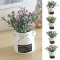 thumbnail image 1 of SPRING PARK 1Pc Potted Artificial Flowers Babysbreath Fake Real Touch Flowers for Wedding Party Decoration DIY Home Decor, 1 of 7
