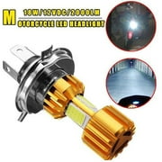 SPRING PARK 1Pcs 12V LED Motorcycle H4 COB Super Bright Headlight Front Bulb Light Lamp