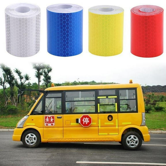 SPRING PARK 1m x 5cm Reflective Safety Warning Conspicuity Tape Film Car Body Sticker