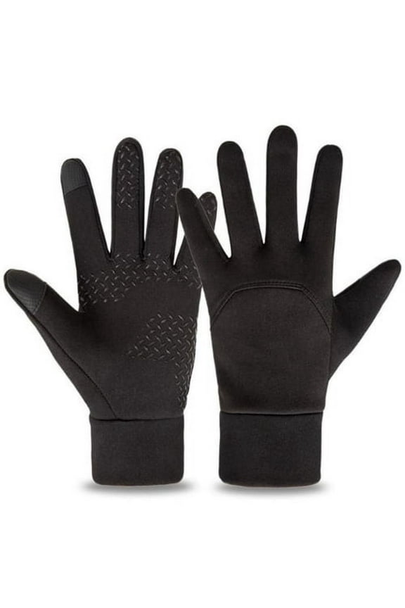2 Pairs Mens Winter Thermal Gloves Glove Windproof Warm for Sport Driving Cycling Running