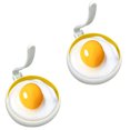 thumbnail image 1 of SPRING PARK 2 Pcs/Set Non Stick Egg Cooking Rings,Round Pancake Mold,Non Stick Silicone Ring for Eggs, 1 of 7