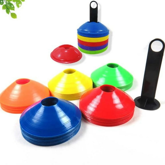 SPRING PARK 20Pcs/Set Field Marking Disc Cones Markers Soccer Football Coaching Training Team Equipment
