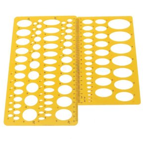 SPRING PARK 21cm/25cm Ellipse Drafting Drawing Stencil Mechanical Ruler Oval Round Template
