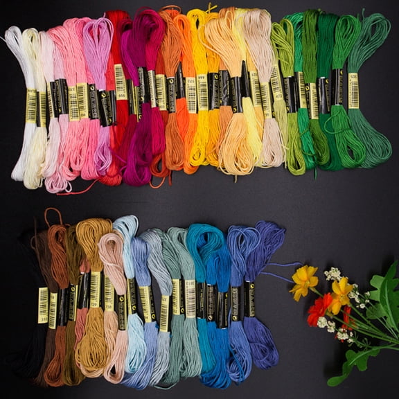 SPRING PARK 24/50/100Pcs Embroidery Thread Cross Stitch Cotton DIY Floss Skeins Sewing Tools
