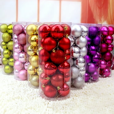 SPRING PARK 24Pcs Christmas Balls Ornaments for Xmas Tree - Shatterproof Christmas Tree Decorations Large Hanging Ball