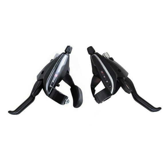 SPRING PARK 2Pcs 3x7 Speed MTB Mountain Bike Mountain Bike Derailleurs EF65-7 Thumb Gear Shift Lever Set