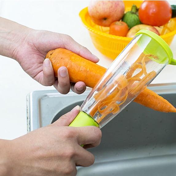 SPRING PARK 2Pcs ABS Vegetable Peeler , Regular Kitchen Slicer for Potatoes, All Fruits & Veggies Peeler with protective cover