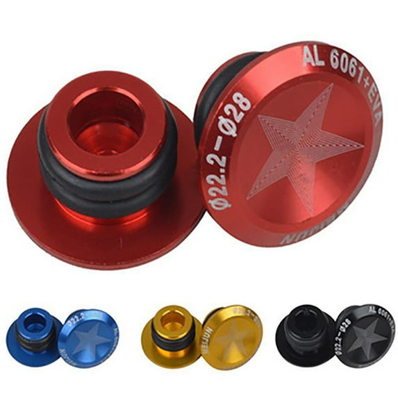 SPRING PARK 2Pcs Bicycle Handlebar Grips Bar End Plug Aluminum Alloy For Mountain Road Bike