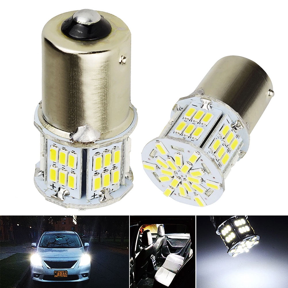 SPRING PARK 2Pcs DC 12V Car 1156/1157 BA15S P21W 3014 54SMD LED Tail ...