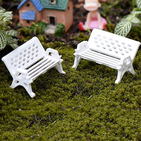 SPRING PARK 2Pcs DIY Mini Miniature Fairy Garden Ornament Decor Pot Craft Dollhouse Accessories