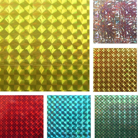 SPRING PARK 2Pcs Holographic Adhesive Film Flash Fishing Lure Tape Scale Skin Laser Reflective