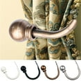 thumbnail image 1 of SPRING PARK 2Pcs Modern Concise Round Finials Curtain Holdbacks, Decorative Curtain Hooks Wall Mounted, Ball Finials Hooks for Drapery, 1 of 7