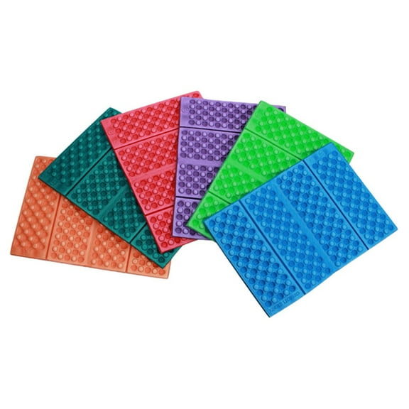 SPRING PARK 2Pcs Portable Outdoor Waterproof Foldable Folding Mat Chair Cushion Seat Pads